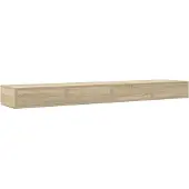 vidaXL Bett mit Schubladen Sonoma Eiche 180x36,5x16,5 cm aus Holzwerkstoff