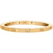 Cai Ring 925/- Sterling Silber Zirkonia Glänzend CAI Gelb