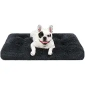 OEM Kleines Hundebett, Waschbar, 60x45cm, Antirutsch, Grau, Plüsch