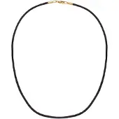 Nenalina Halskette Seidenband Kette Basic Kombinierbar 925 Silber Nenalina Gold