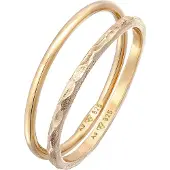 Elli Ring Stapelringe Stacking Bandring 2Er Set 925 Silber Elli Gold