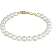 Elli Armband Muschelkernperlen 925 Sterling Silber Elli Gold