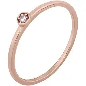 Cai Ring 925/- Sterling Silber Zirkonia Glänzend CAI Rot
