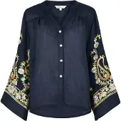 Apricot Blusentop "Paisley Bluse mit Glockenärmeln" mit Glockenärmeln