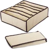 VERK Unterwäsche-Organizer - 6 Fächer, beige