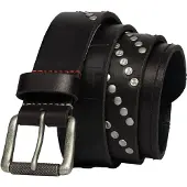 Superdry für Herren. M9210118A Schwarzer Warengürtel (M), Lässig, Leder