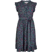 Apricot Druckkleid "Blumenwald-Rüschen-Ditsy-Kleid" Gemustert mit Rüschen