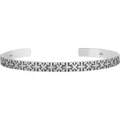 Cai Armreif 925/- Sterling Silber 65cm Mattiert CAI Silbergrau