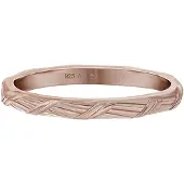 Cai Ring 925/- Sterling Silber ohne Stein Glänzend CAI Rot