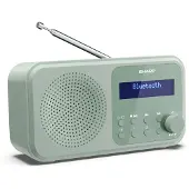 Sharp DR-P420 Tokyo DAB+ Digitalradio Bluetooth Lautsprecher UKW DAB Wecker Dual-Alarm grün