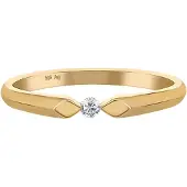 Cai Ring 925/- Sterling Silber Zirkonia Glänzend CAI Gelb