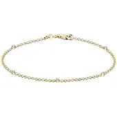 Elli Armband 925 Sterling Silber in Gold | Gr.: 20 cm