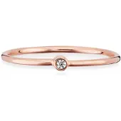 Cai Ring 925/- Sterling Silber Zirkonia weiß rotvergoldet CAI Rot