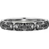 Cai Ring 925/- Sterling Silber Mattiert CAI Silbergrau
