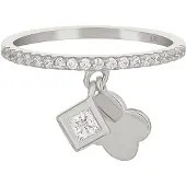 Cai Ring 925/- Sterling Silber Zirkonia Glänzend CAI Weiß
