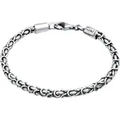 KUZZOI Armband Königskette Basic 925 Silber Kuzzoi Grau
