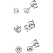 Celesta Paar Ohrstecker , weiß (weiß, weiß), Ohrringe, Damen, one-size, Silber 925 (Sterlingsilber), Paar Ohrstecker