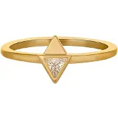 Cai Ring 925/- Sterling Silber Zirkonia Glänzend CAI Gelb