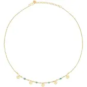 Cai Damen-Kette 925er Silber 4 Farbstein CAI Türkis