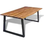 vidaXL Esstisch Massivholz Akazie 200x90 cm