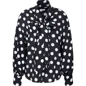 Seidensticker Rüschenbluse "Schwarze Rose" 1/1 Binderkragen Druck