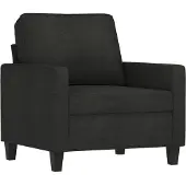 vidaXL Sessel Schwarz 60 cm Stoff