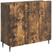 vidaXL Sideboard Geräucherte Eiche 89 x 34,5 x 82 cm Holzwerkstoff