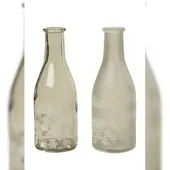 Boltze Vase Blumenvase Blumen Frühling Frühlingsboten Glas klar/Milchglas