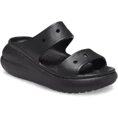 Crocs Classic Crush Sandal 207670-001, Badelatschen, Damen, Schwarz