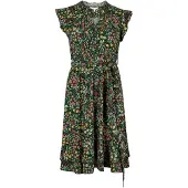 Apricot Druckkleid "Geblümtes Minikleid" 2 tlg. mit Rüschen