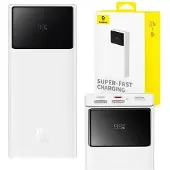 Baseus POWERBANK Star-Lord Digital, Display, Kapazität 20000 mAh, 30 W, 2 x USB; 1 x USB Typ C, insgesamt 5 V/3 A, weiß, „P10022904213-00“ – 6932172635657