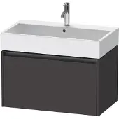 Duravit Ketho.2 Wastafelonderkast 78,4x46x44 cm Supermat Grafiet