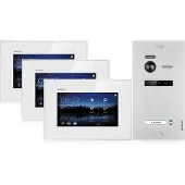 Balter EVO Video Türsprechanlage für 1 Familienhaus, 3x Monitore