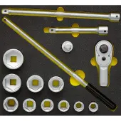 Elora Steckschlüssel-Satz 1/2", 6-kant, 15-teilig, -OMS-25