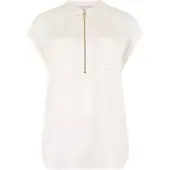 Apricot Klassische Bluse "Bluse mit Brusttaschen" mit Reißverschluss