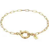 KUZZOI Armband 925 Sterling Silber in Gold | Gr.: 21 cm