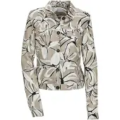 MADELEINE Jackenblazer "Blazer Kurzblazer mit floralem Muster" Knopfmaschetten