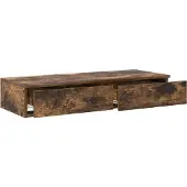 vidaXL Bettunterlagen aus Raucheiche 90x36,5x16,5 cm Holzwerkstoff
