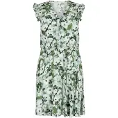 Apricot Minikleid "Florales Minikleid" mit Rüschenärmeln