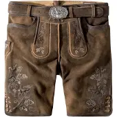 Stockerpoint Trachtenlederhose Bastian in havanna gespeckt | Gr.: 48