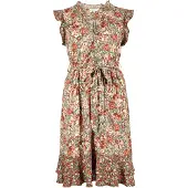 Apricot Minikleid "Geblümtes Minikleid" 2 tlg. mit Rüschen