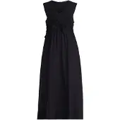 Betty Barclay Midikleid "Midikleid mit V-Ausschnitt", Damen, Gr. 40, EURO, blau (dunkelblau), Obermaterial: 69% Baumwolle CO. 29% Polyamid PA. 2% Elasthan EL., Kleider Midikleid