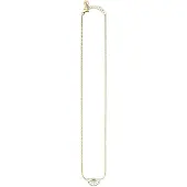 Cai Collier 925/- Sterling Silber Zirkonia weiß 39+3cm Bicolor CAI Gelb