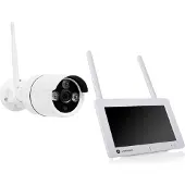Smartwares Kabelloses CCTV-Kamera-Kit, 2K-Videoauflösung – 7-Zoll-Touchscreen