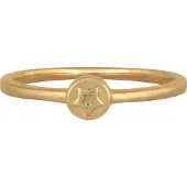 Cai Ring 925/- Sterling Silber ohne Stein Glänzend Gelb