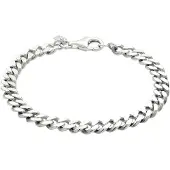 KUZZOI Armband 925 Sterling Silber in Silber | Gr.: 23 cm
