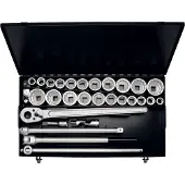 Elora Steckschlüssel-Satz 3/4", zwölfkant, 32-teilig mm+af, -770-S22 MAZ