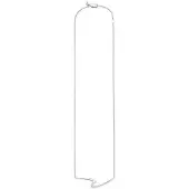 Cai Collier 925/- Sterling Silber Topas 42+3cm Glänzend CAI Weiß