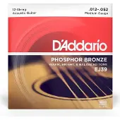 D'addario And Co EJ39 Phosphor Bronze 12 Saite Medium 12-52