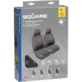 Lampa Square Sitzschonbezug Vorne Polyester Anthrazit Sitzbezug
